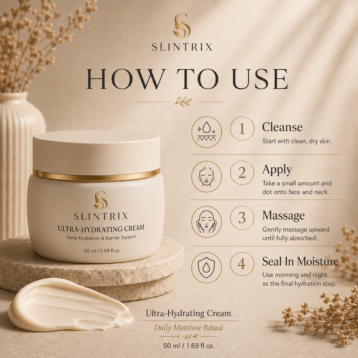 SLINTRIX Ultra-Hydrating Cream – Deep Moisture & Barrier Support
