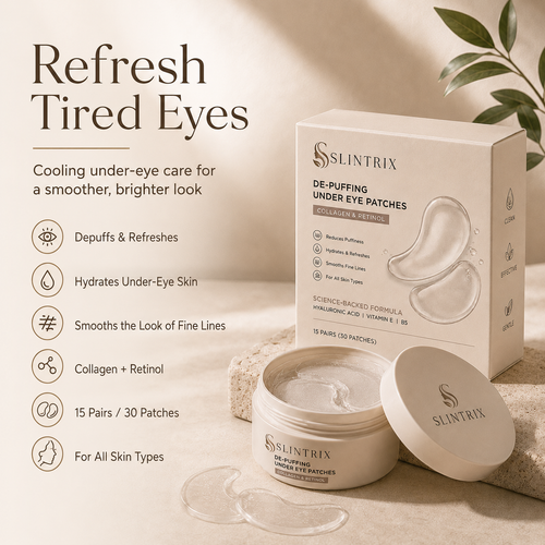SLINTRIX De-Puffing Under Eye Patches – Refresh & Hydrate