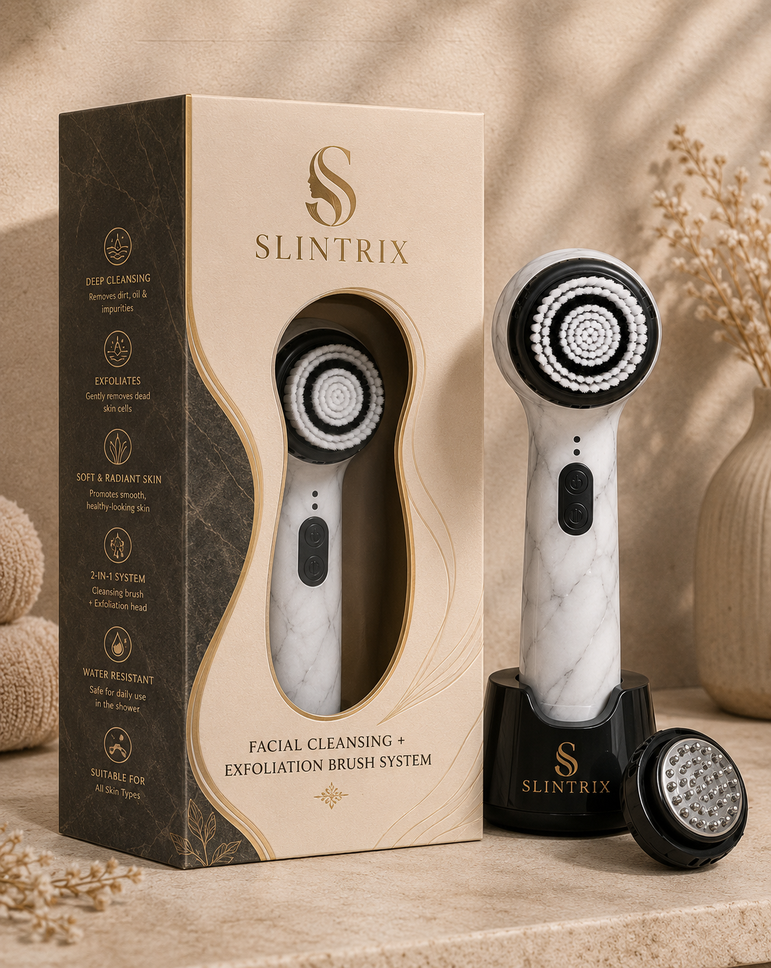 SLINTRIX Facial Brush System | Cleanse & Renew
